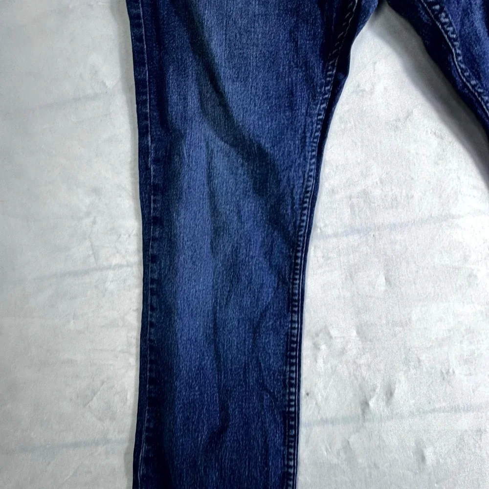 Beverly Hills Polo Club Straight Jeans Mens 34x32 Blue Denim Rider Logo Travel